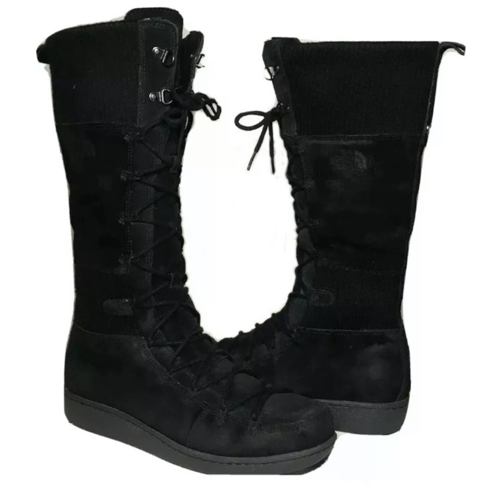 The North Face Black suede Boots Women Sz 10